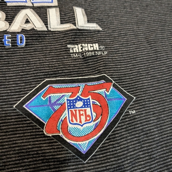 VTG '94 Seattle Seahawks Single Stitch Shirt Mens XL USA Made Striped - Picture 2 of 11